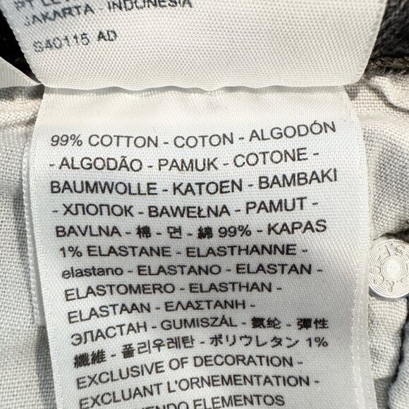 Levi’s 501 High Rise Button Fly Dark Wash Faded Black Jeans Raw Hem Size 26 - Picture 5 of 7